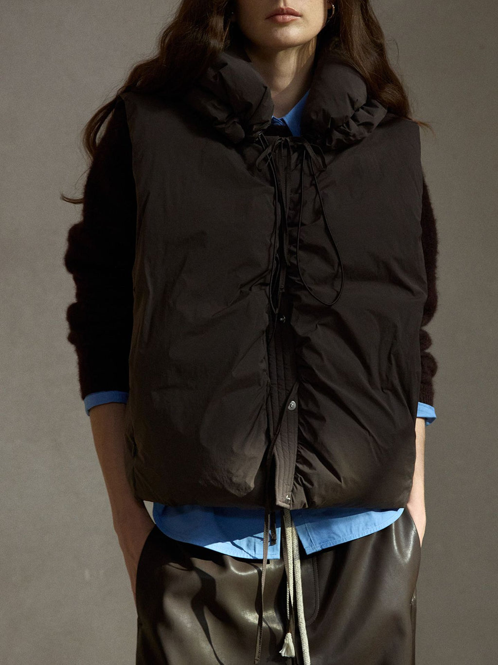 Bud Neck Weft Stretch Down Jacket