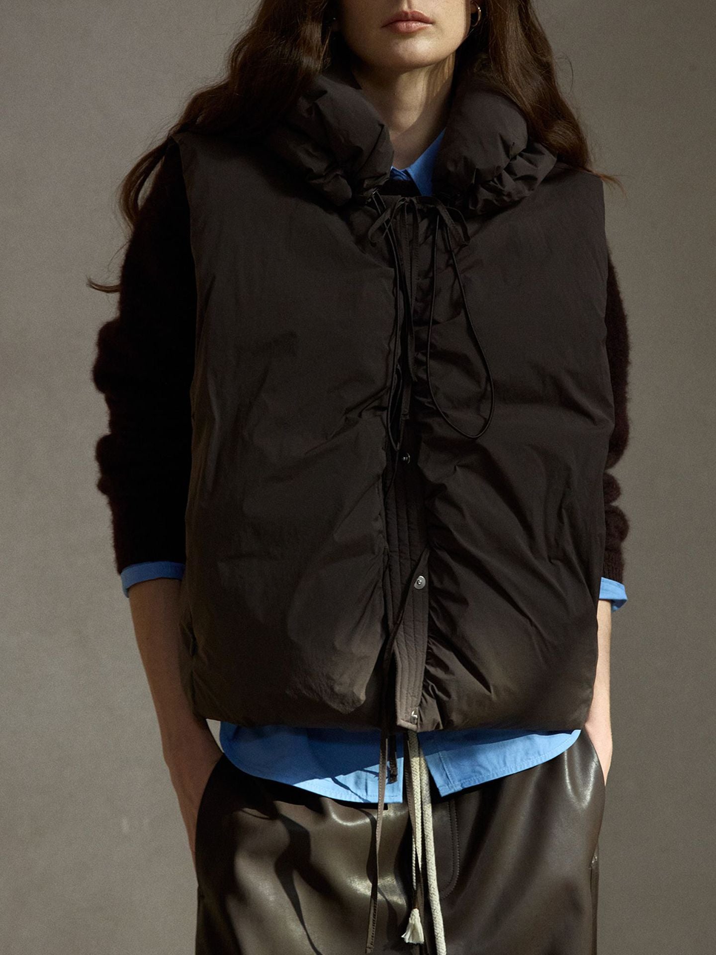 Bud Neck Weft Stretch Down Jacket