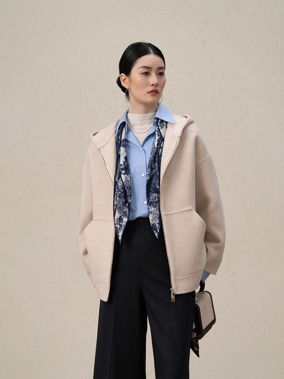 Ffluffy And Soft Wool Cashmere Double-sided Coat