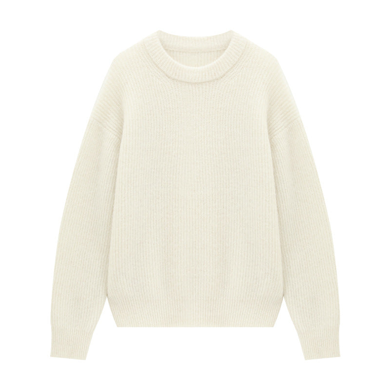 Round Neck Mohair Sweater
