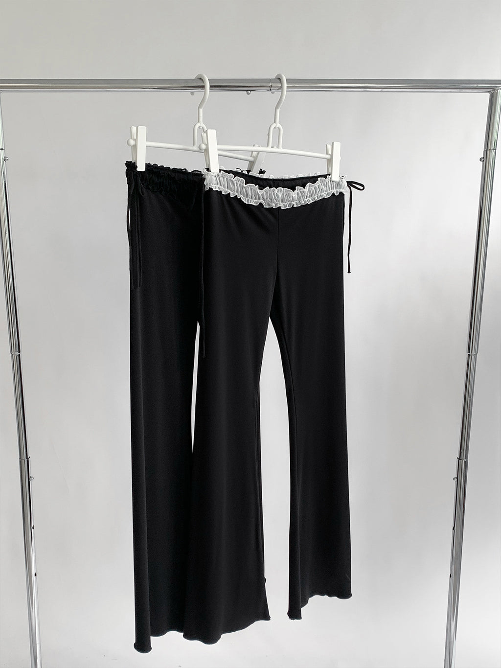 Low-rise Drawstring Bootcut Pants