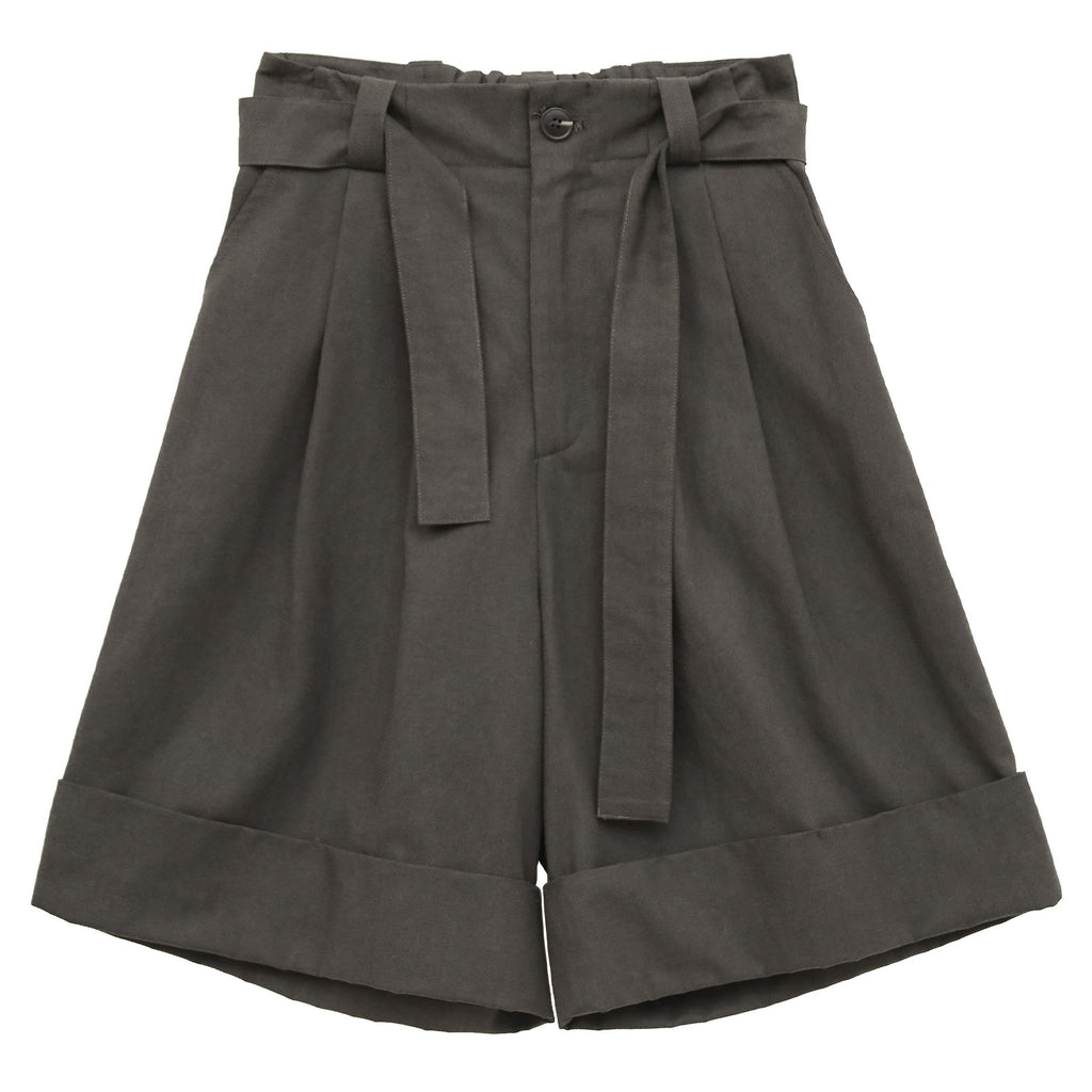 A-Line Pleated Baggy Casual Shorts