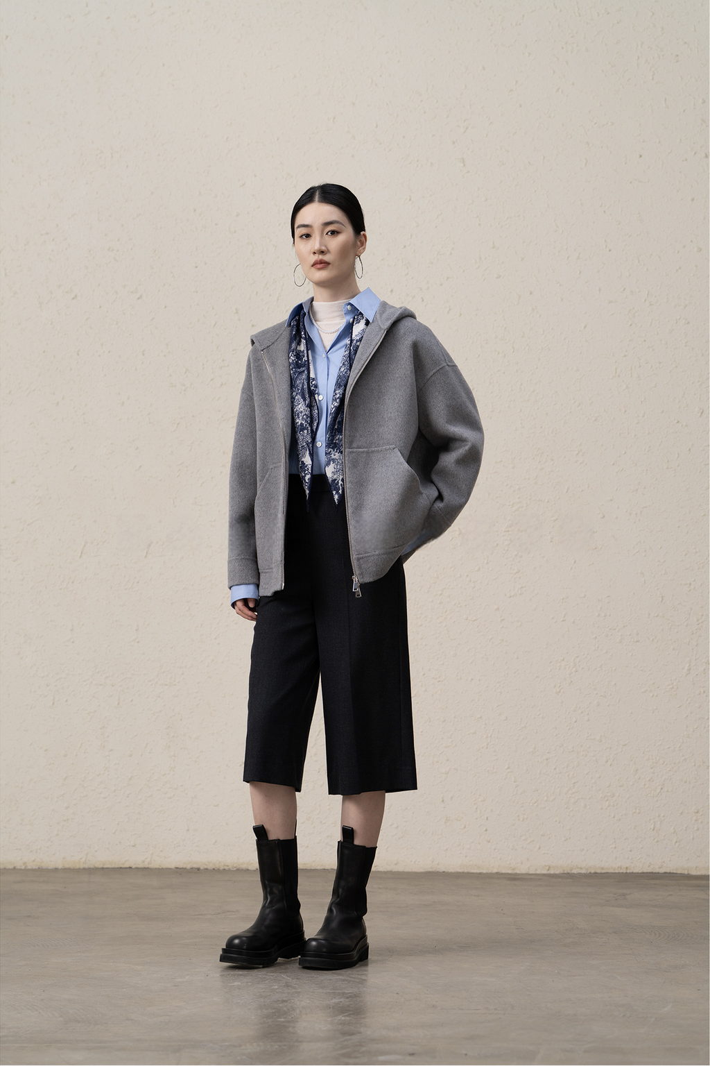 Ffluffy And Soft Wool Cashmere Double-sided Coat