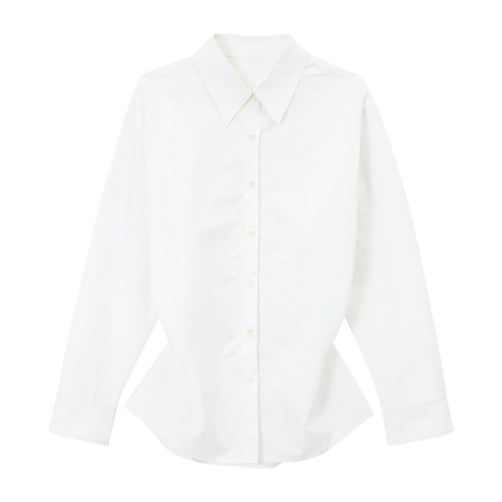 Oversized Cotton Button-Up Shirt