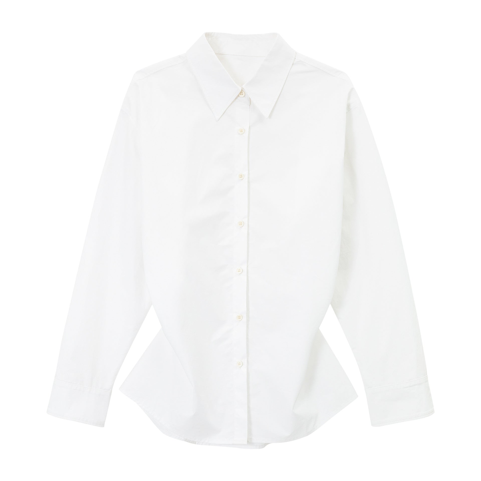 Oversized Cotton Button-Up Shirt