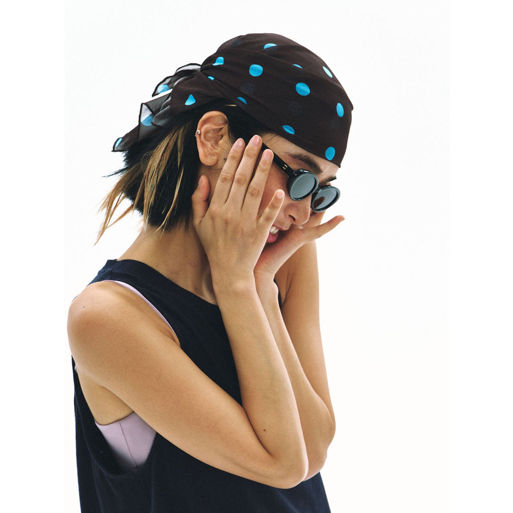 Polka Dot Mesh Unisex Headscarf Accessory
