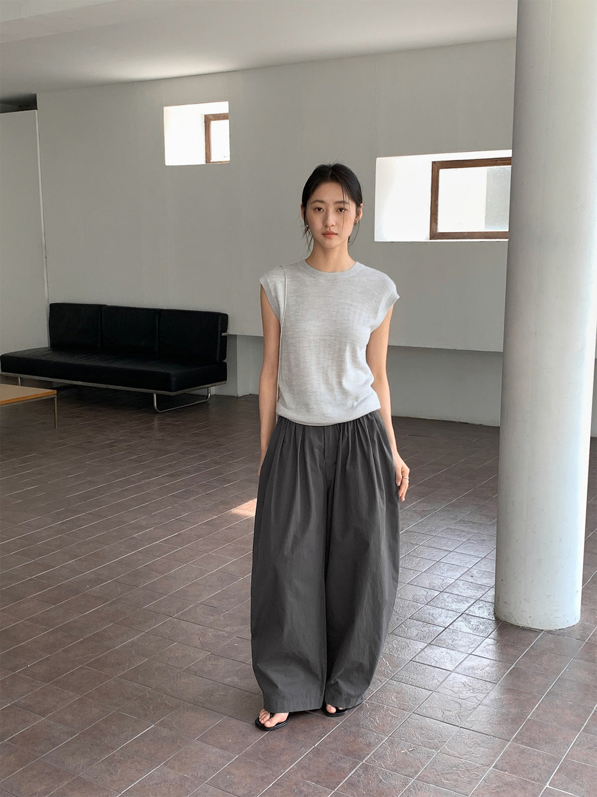 Low Waist Parachute Bubble Casual Pants