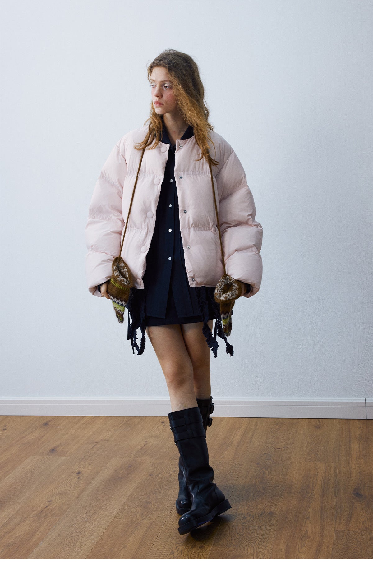 Cloud Puff Round-Neck Down Puffer Jacket