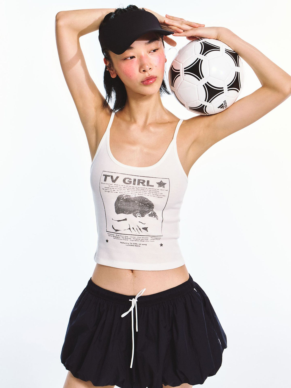 TV Girl Band Scoop Neck Camisole Top