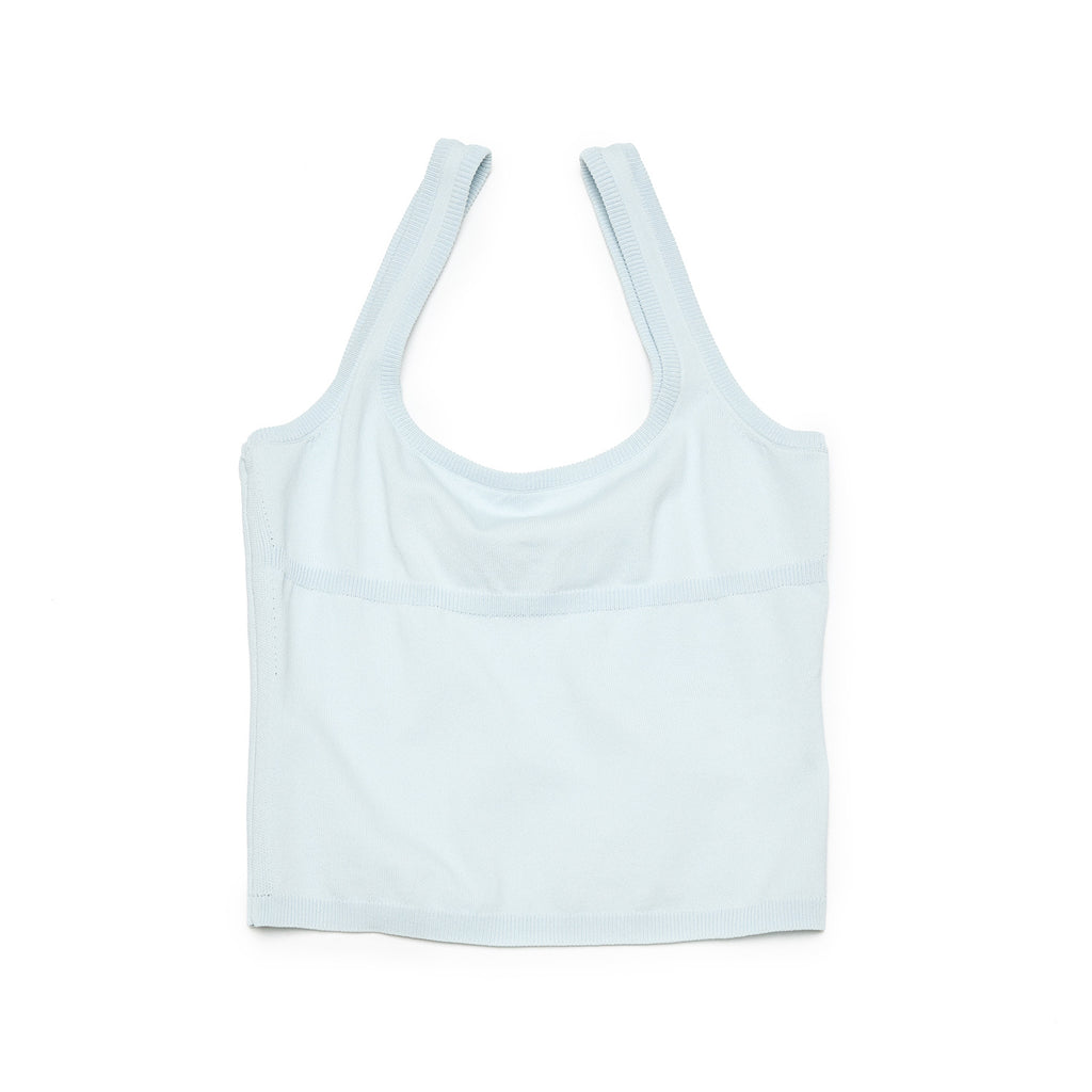 Knit Stretch Basic Square Neck Tank Top