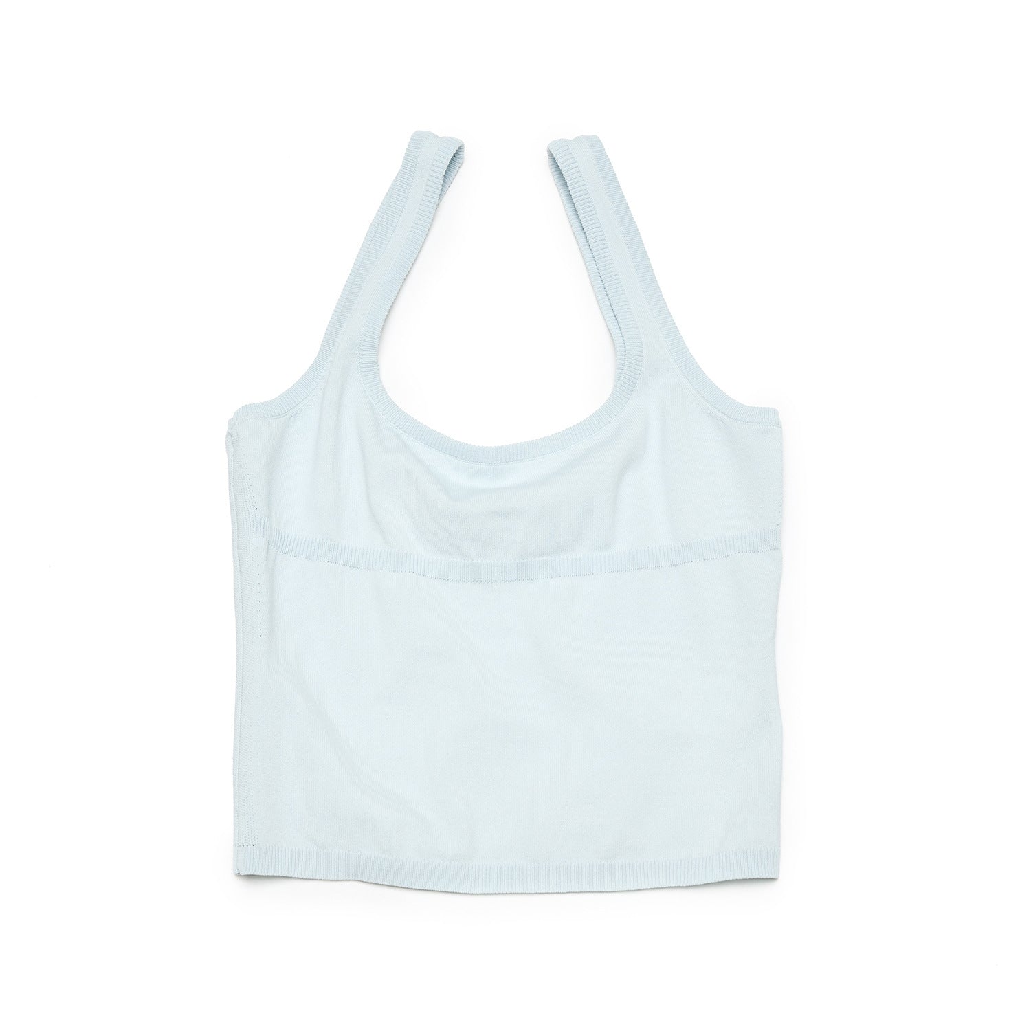 Knit Stretch Basic Square Neck Tank Top