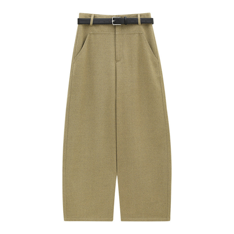 Soft-Structured Wide-Leg Trousers