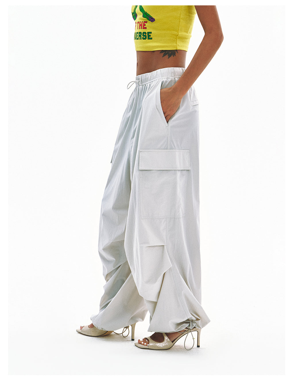 Cooling Sporty Elastic Waist Casual Pants