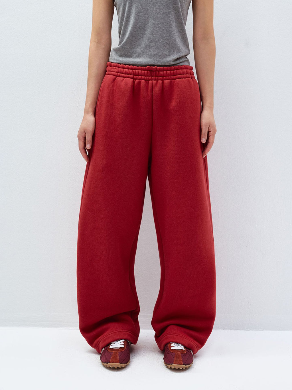 Thick Fleece Elastic Waist Sweatpants