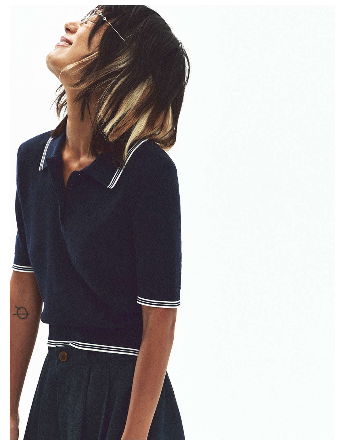 Slim-fit Short-sleeve Cotton Knit Polo Shirt