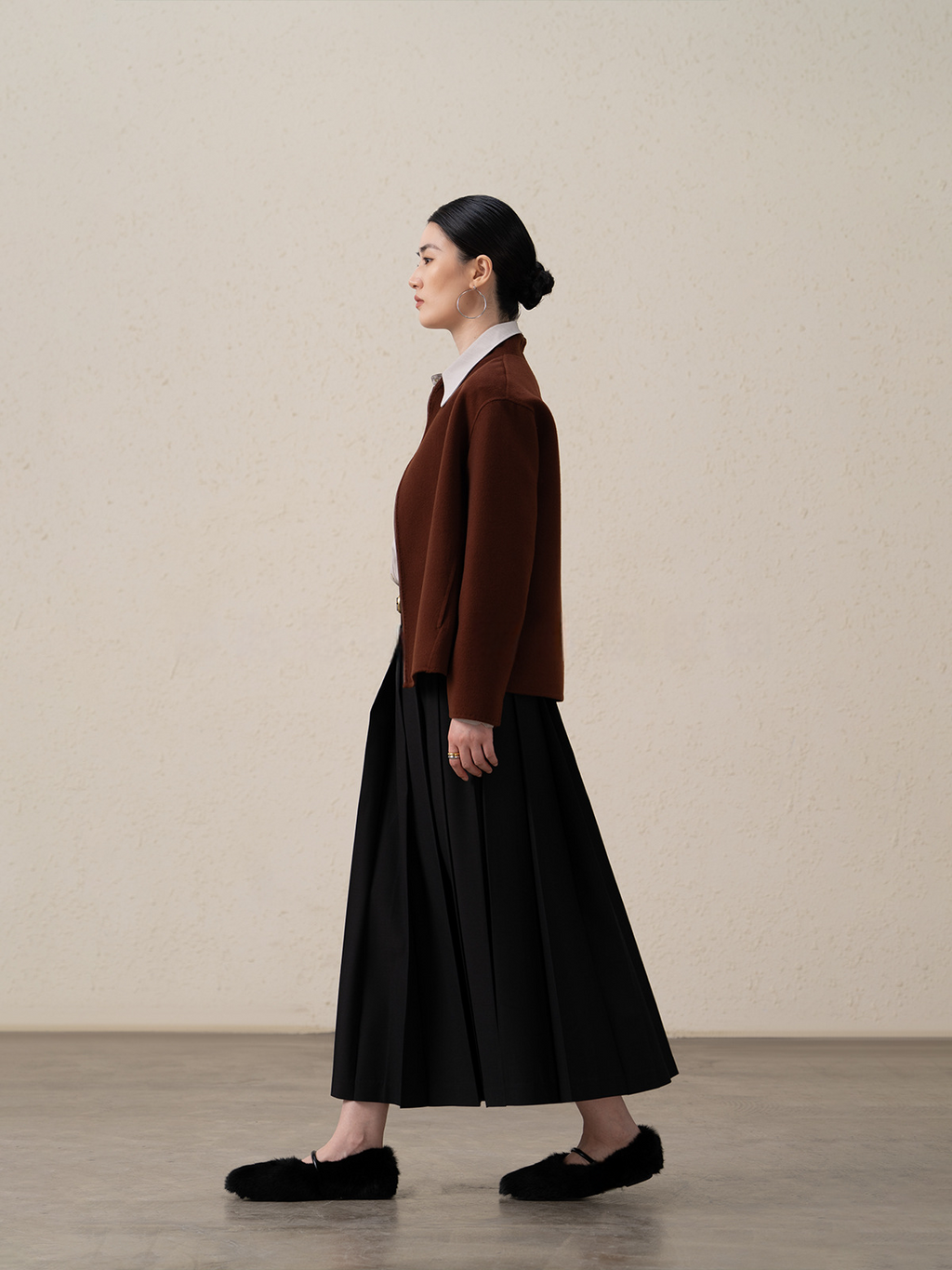 Lightweight Double-sided Merino Wool & Cashmere Jacket