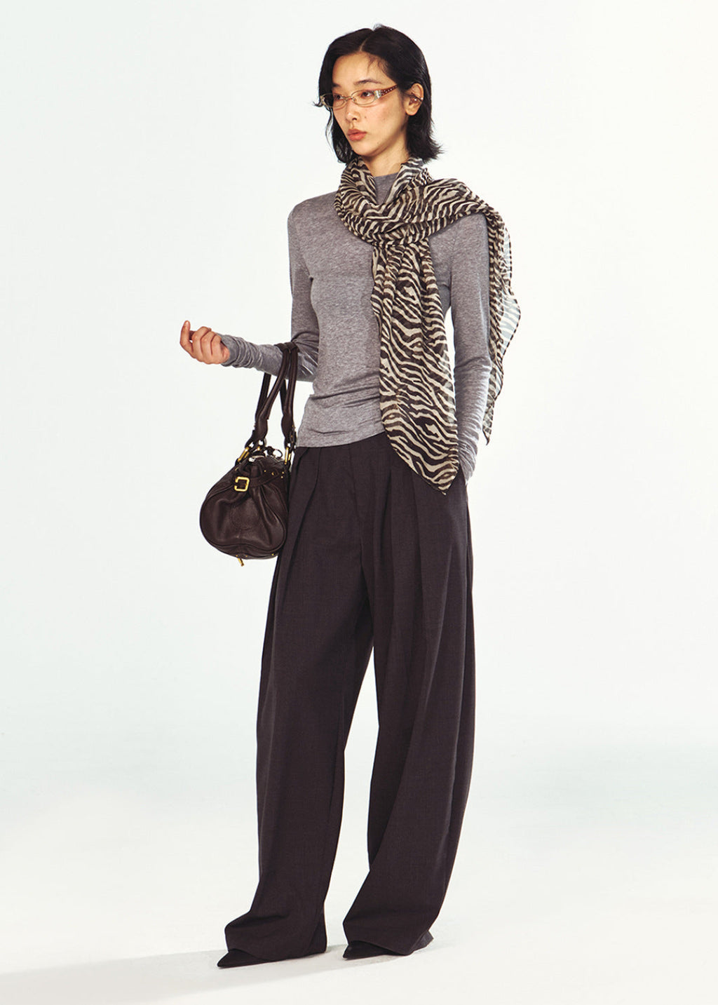 Leopard & Zebra Printed Ribbon Scarf
