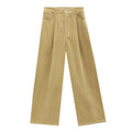 Corduroy Wide Leg Pleated Pants