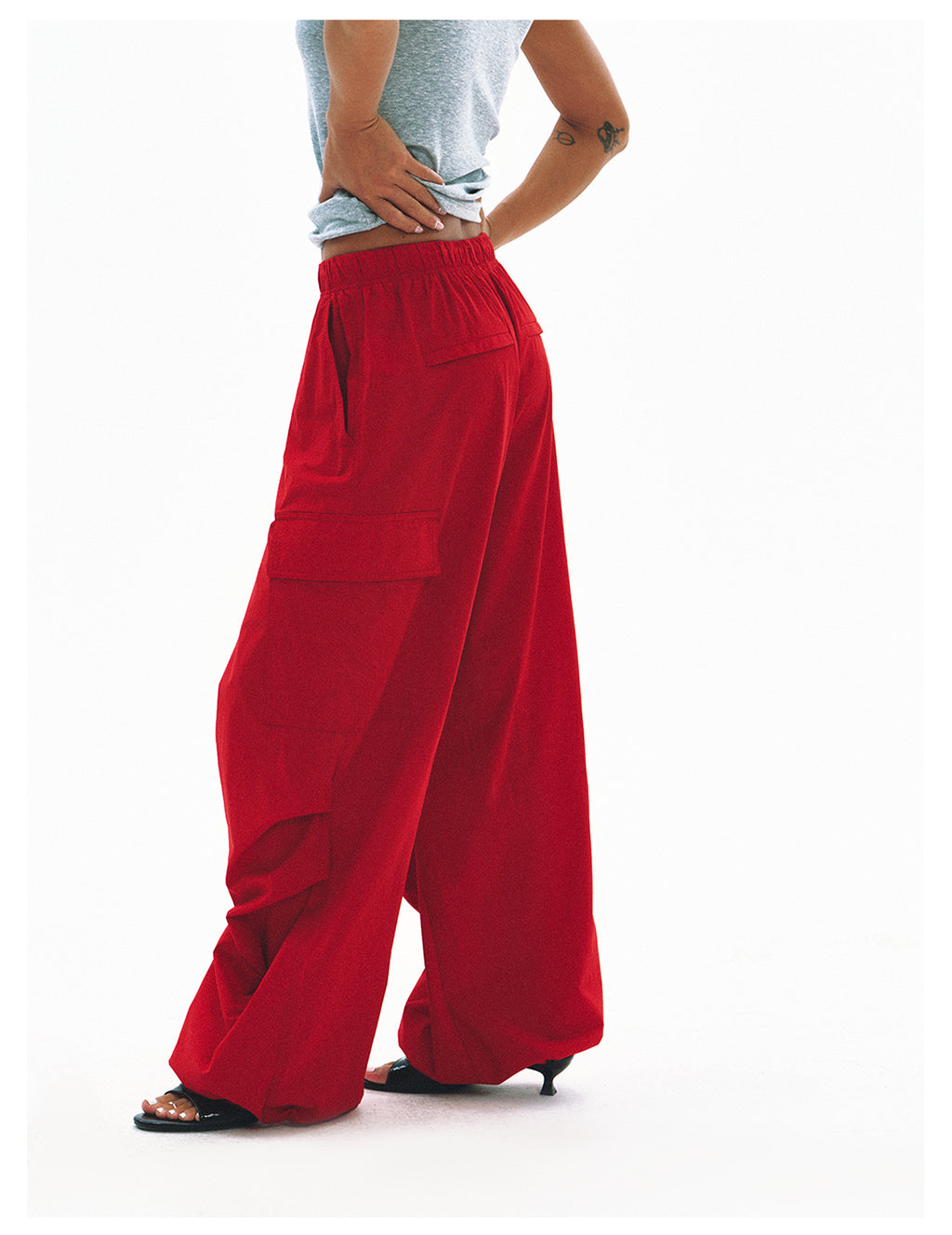 Cooling Sporty Elastic Waist Casual Pants