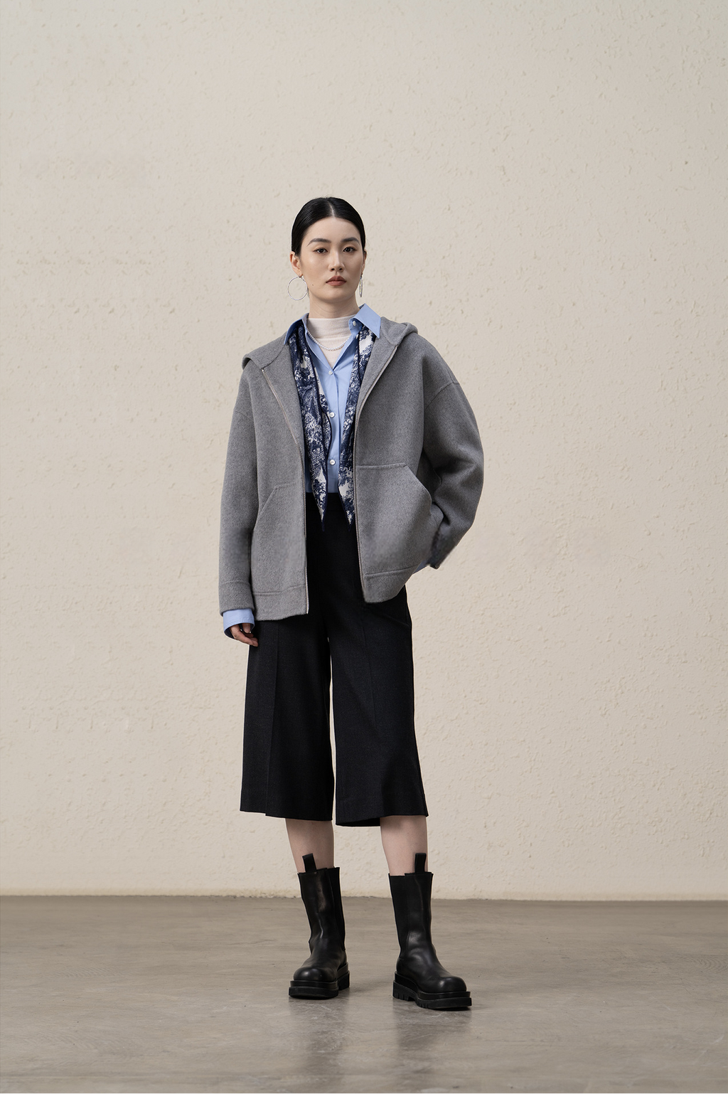 Ffluffy And Soft Wool Cashmere Double-sided Coat