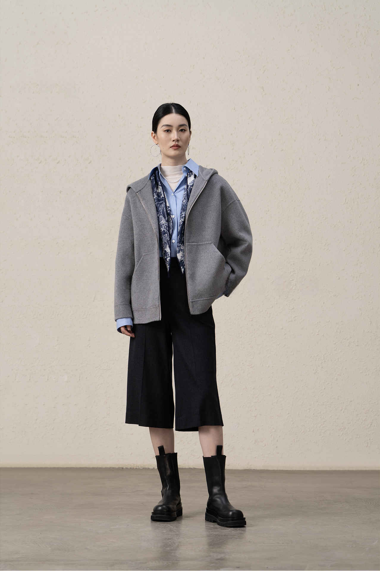 Ffluffy And Soft Wool Cashmere Double-sided Coat