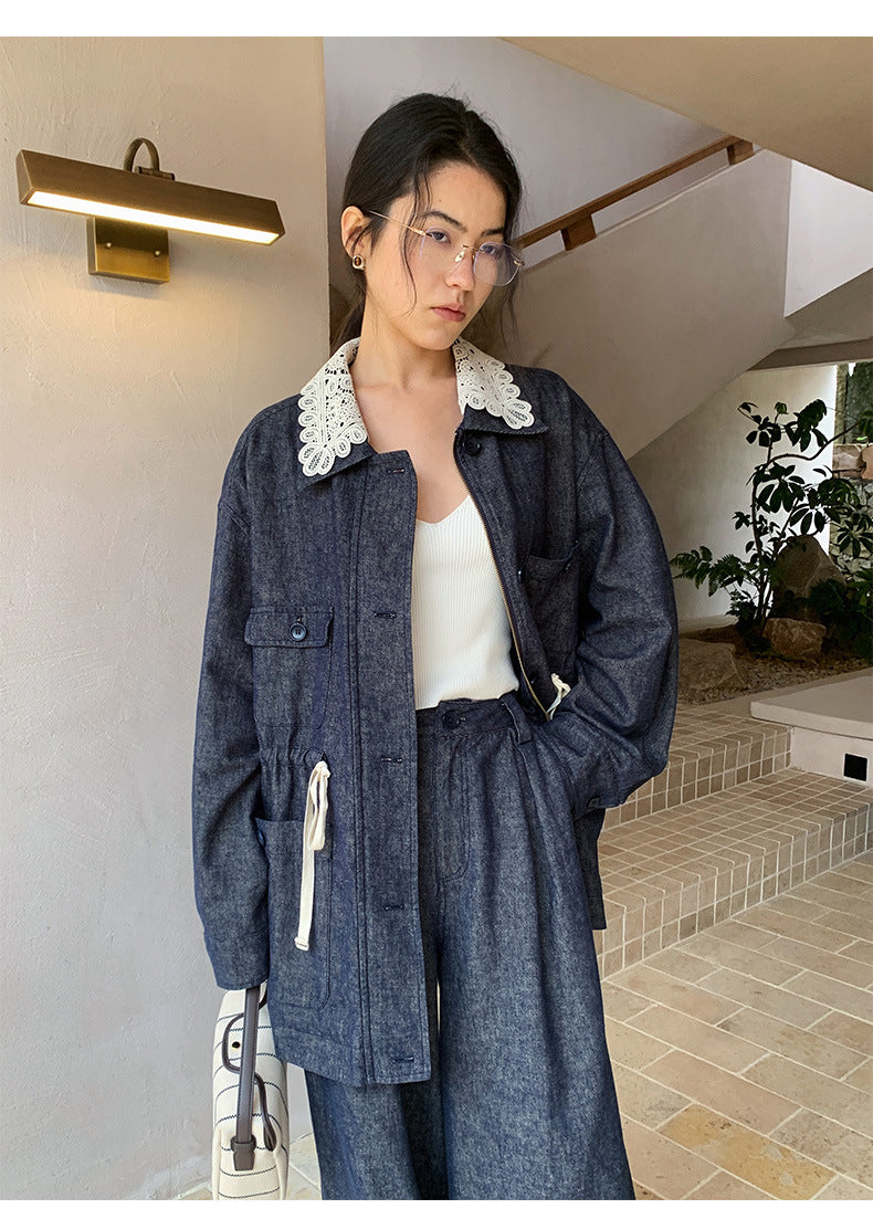 Linen Straight-Leg Loose Pants