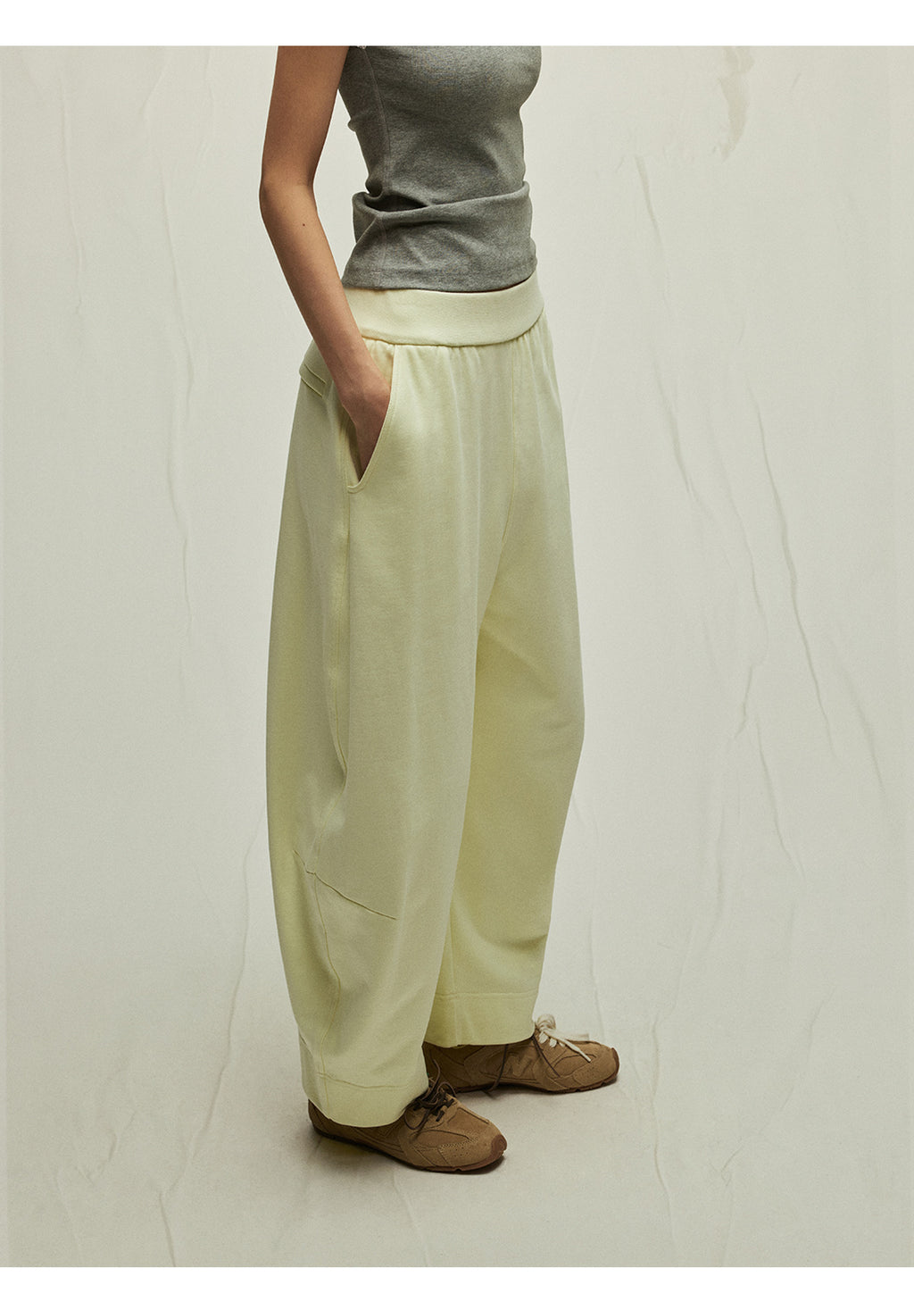 Comfortable Baggy Low-Rise Cotton Sweatpants