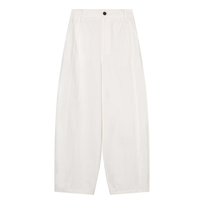 Casual High Waist Straight-Leg Pants