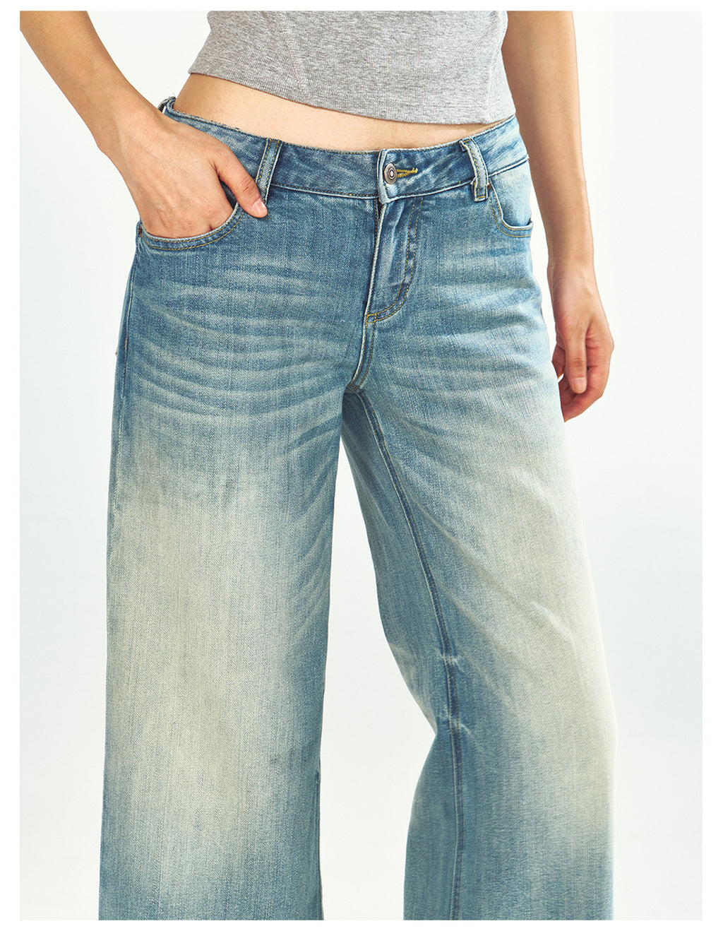 Low-rise Straight-leg Versatile Jeans