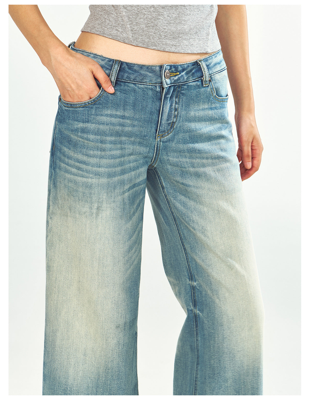 Low-rise Straight-leg Versatile Jeans