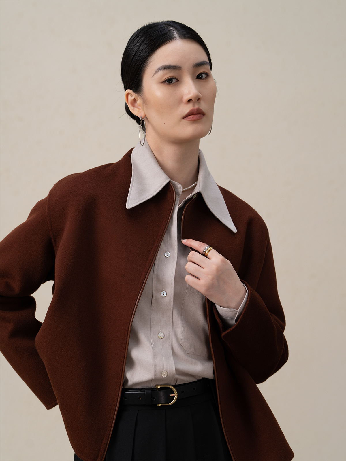 Lightweight Double-sided Merino Wool & Cashmere Jacket