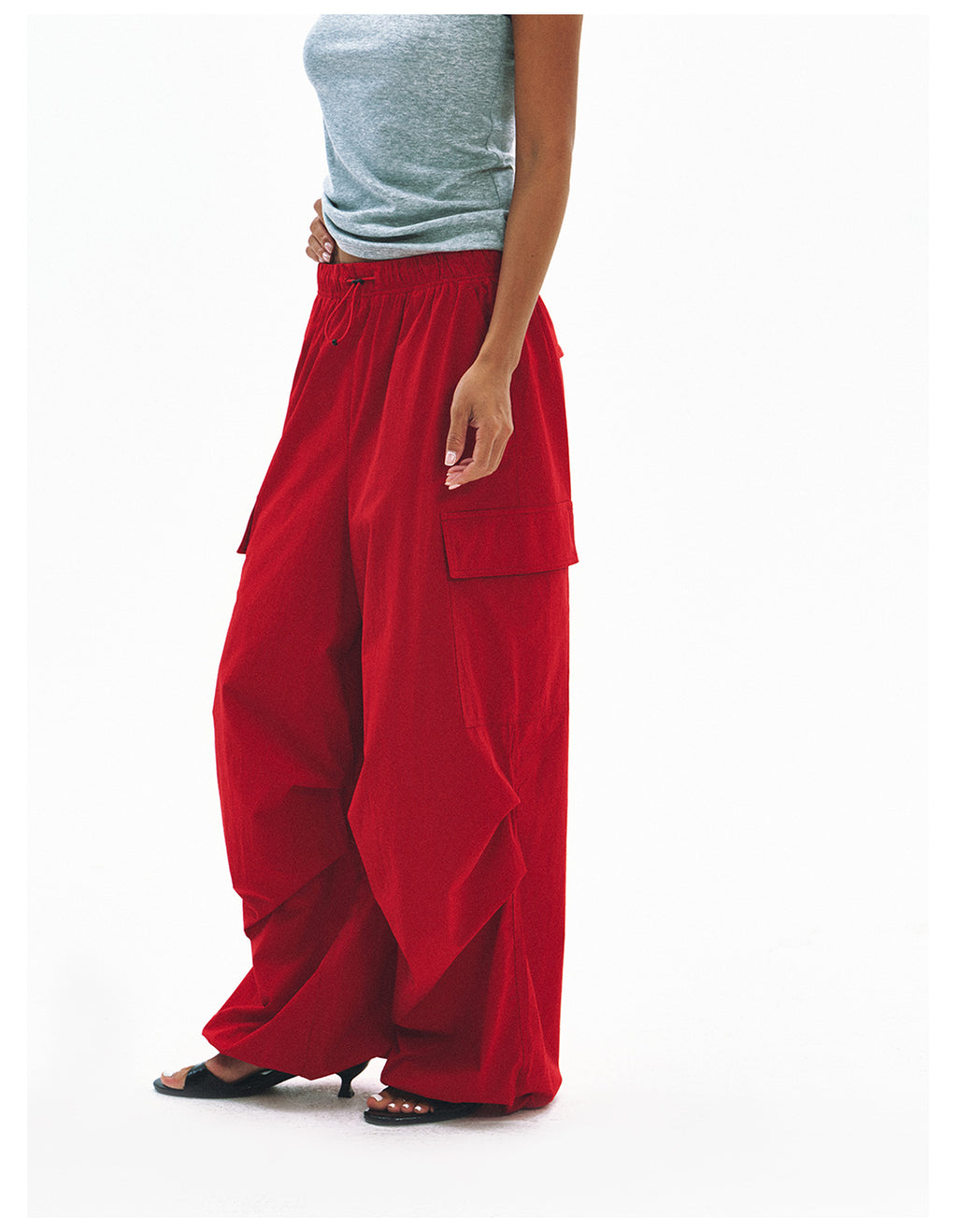 Cooling Sporty Elastic Waist Casual Pants