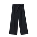 Crisp Cotton Wide-Leg Trousers