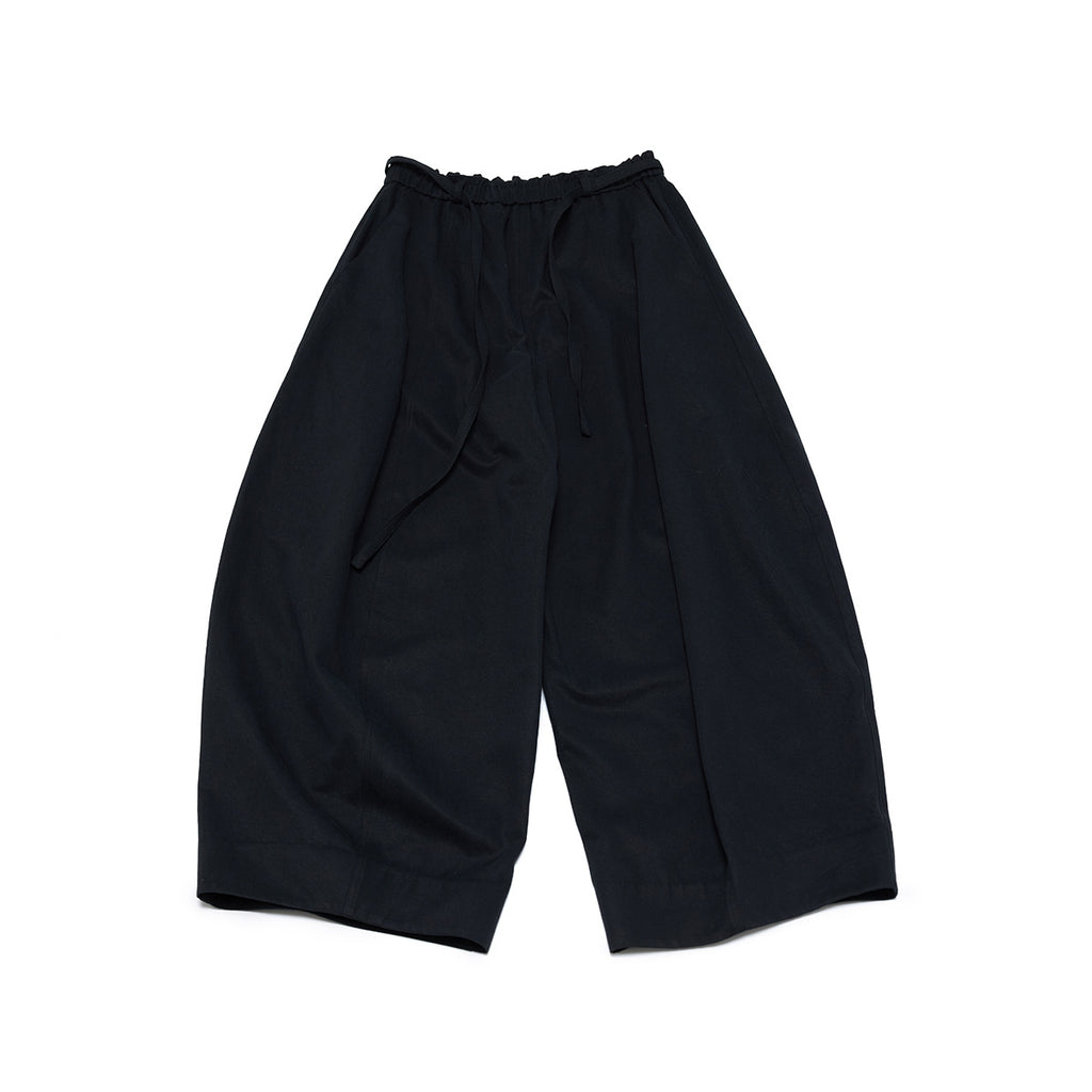 High-Waist Tie Relaxed Lantern Pants