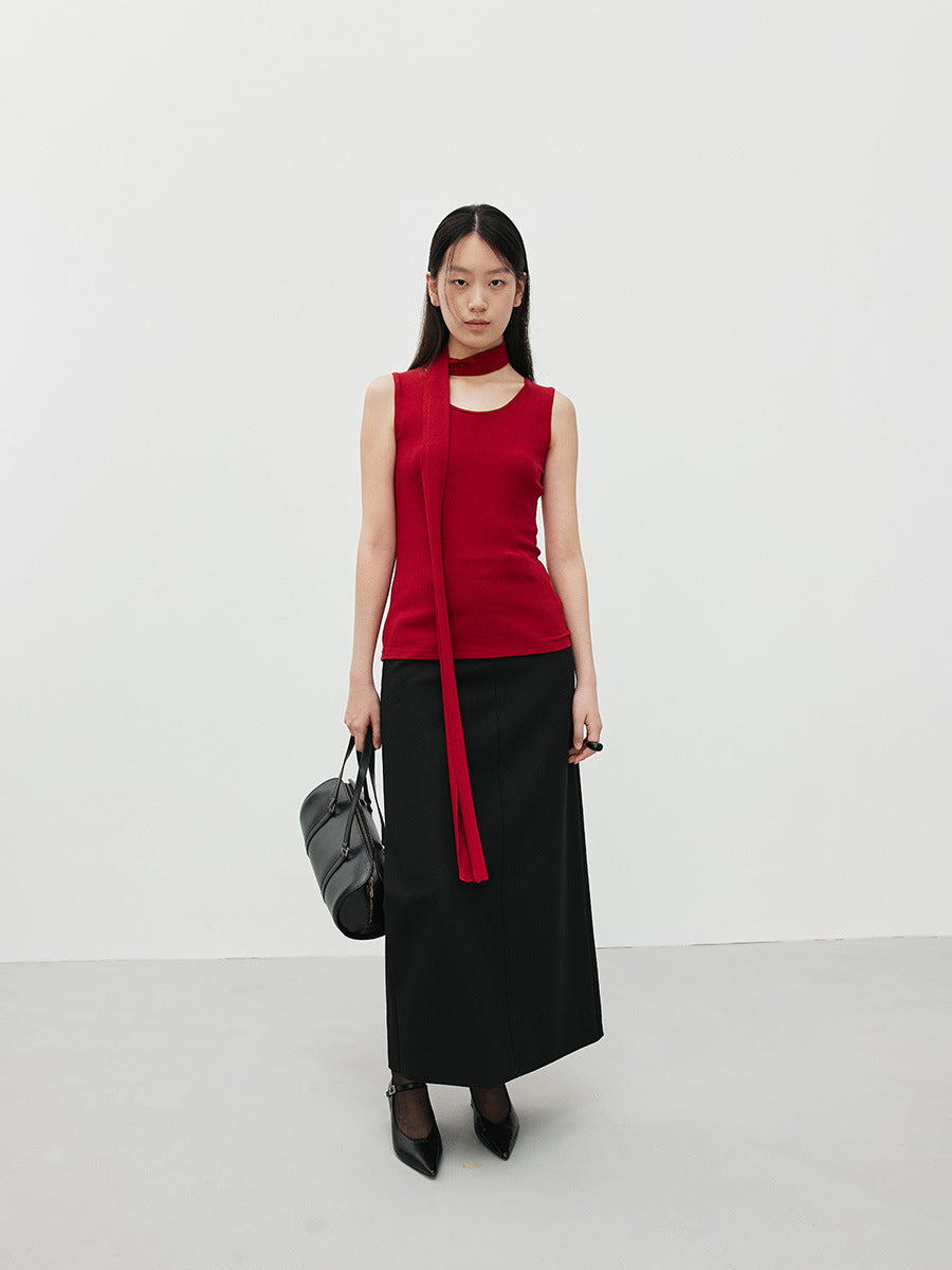 Smooth Hepburn Straight Maxi Skirt