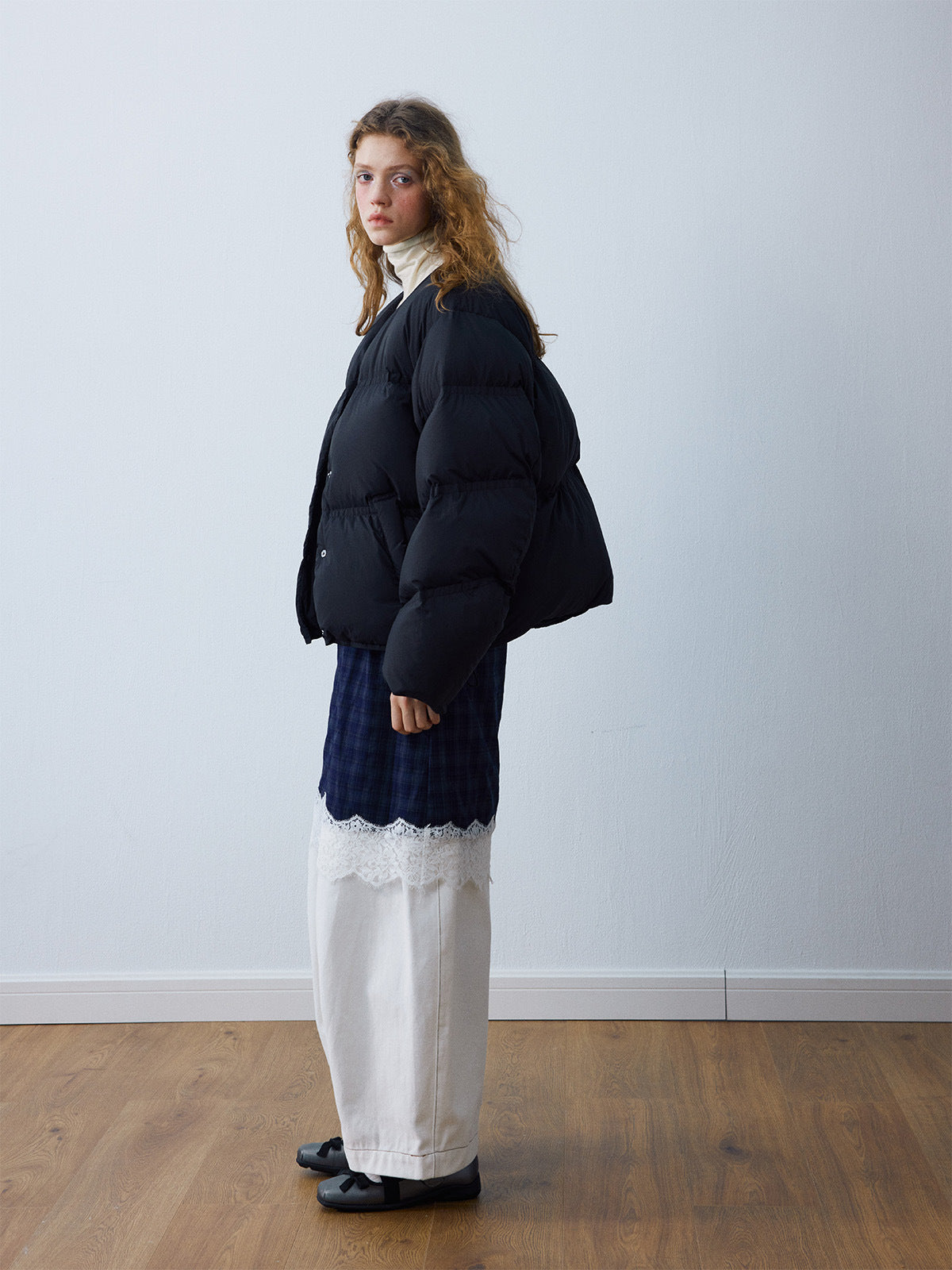 Cloud Puff Round-Neck Down Puffer Jacket