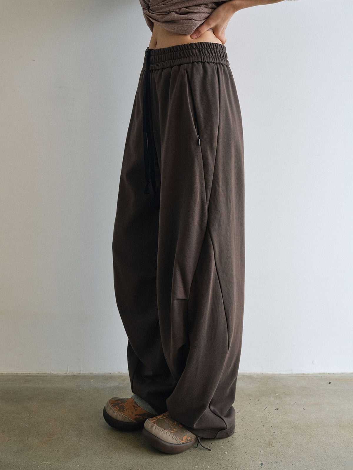 Drawstrings Low-Waist Casual Sweatpants