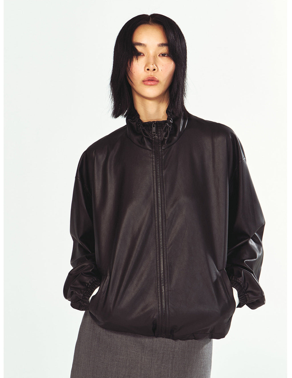 Lightweight Stylish Faux Leather Jacket