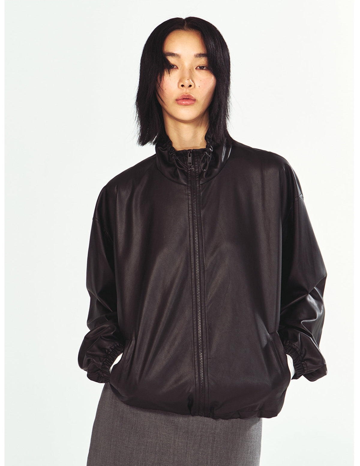 Lightweight Stylish Faux Leather Jacket