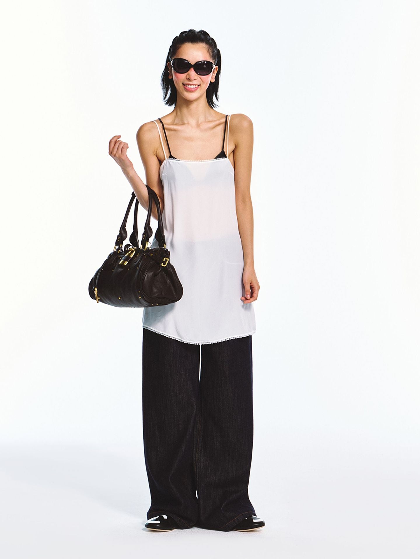 Solid Color Basic Mulberry Silk Sleeveless Minimalist Short Slip Dress