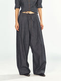 Linen-Cotton Casual Denim Pants