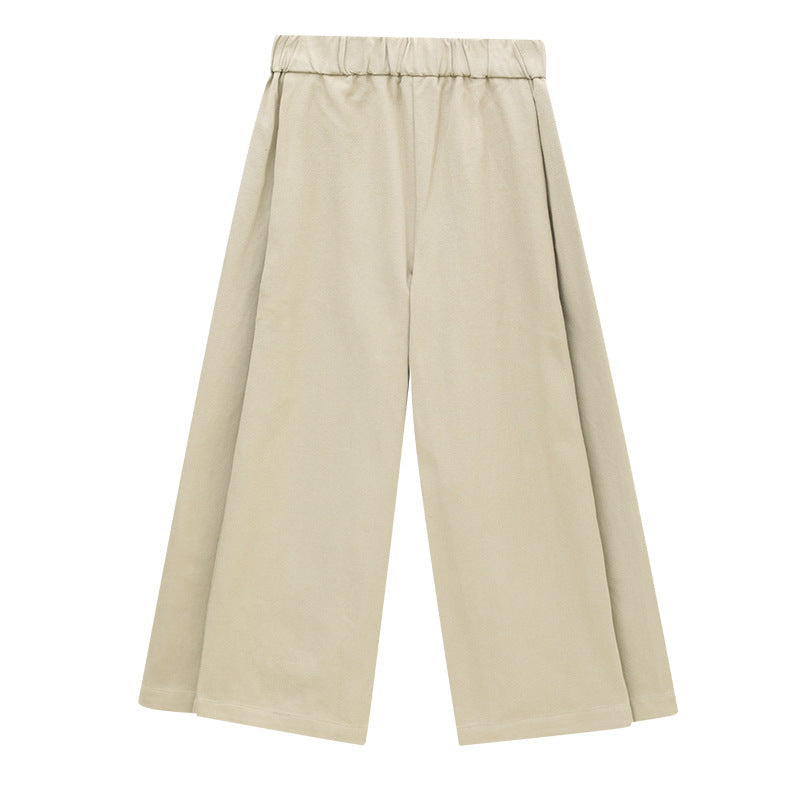 Straight Leg Versatile Cotton Trousers