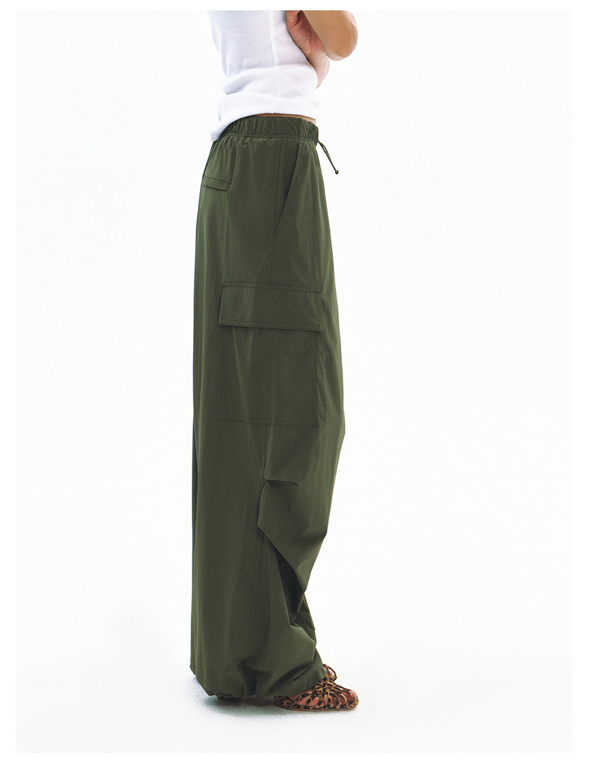 Cooling Sporty Elastic Waist Casual Pants