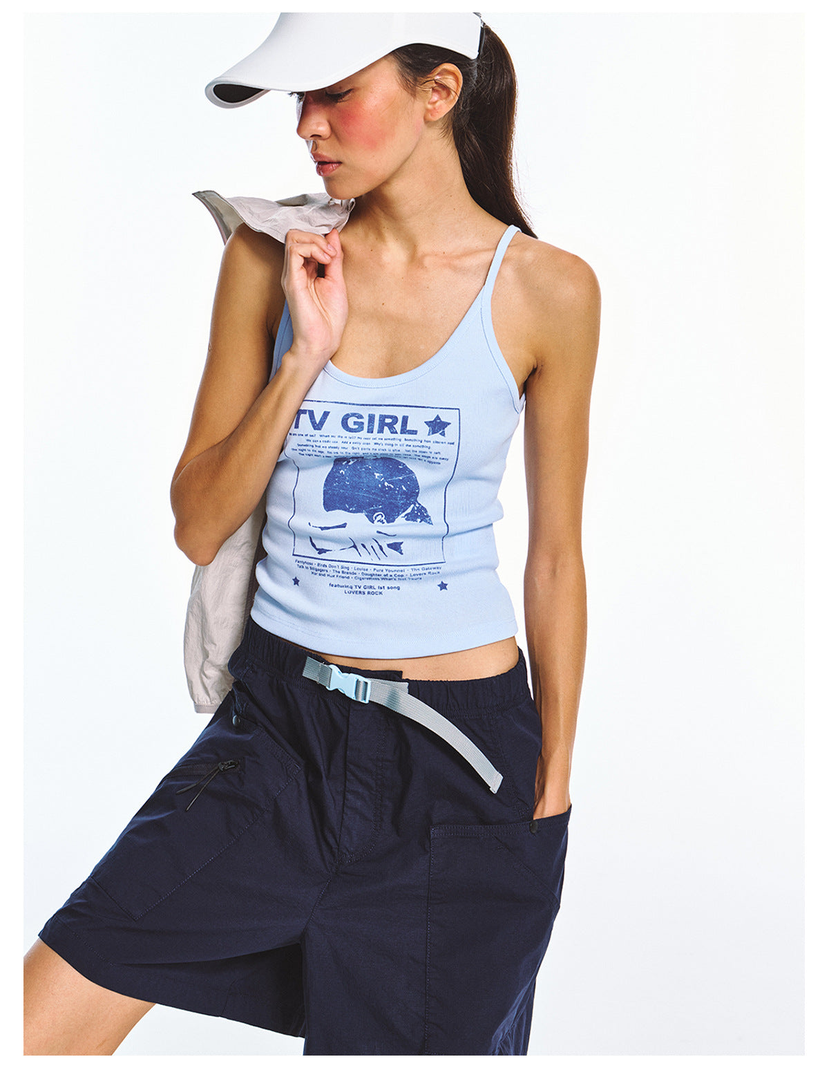 TV Girl Band Scoop Neck Camisole Top