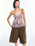 Leopard Print Polka Dot Street Style Camisole Top