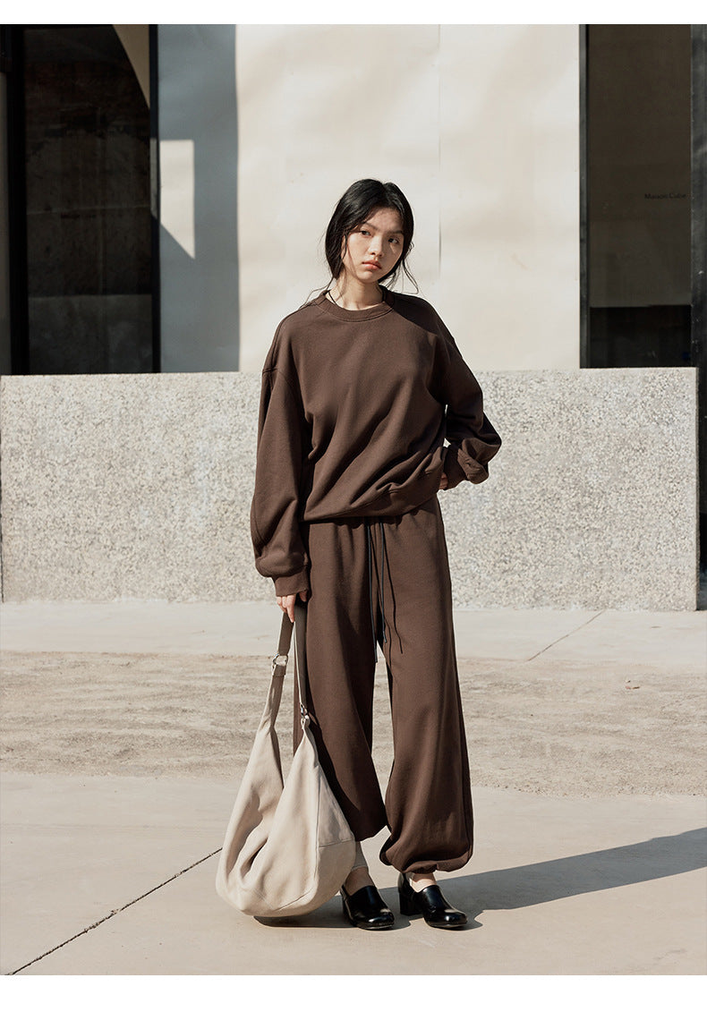 Relaxed Straight-Leg Sweatpants