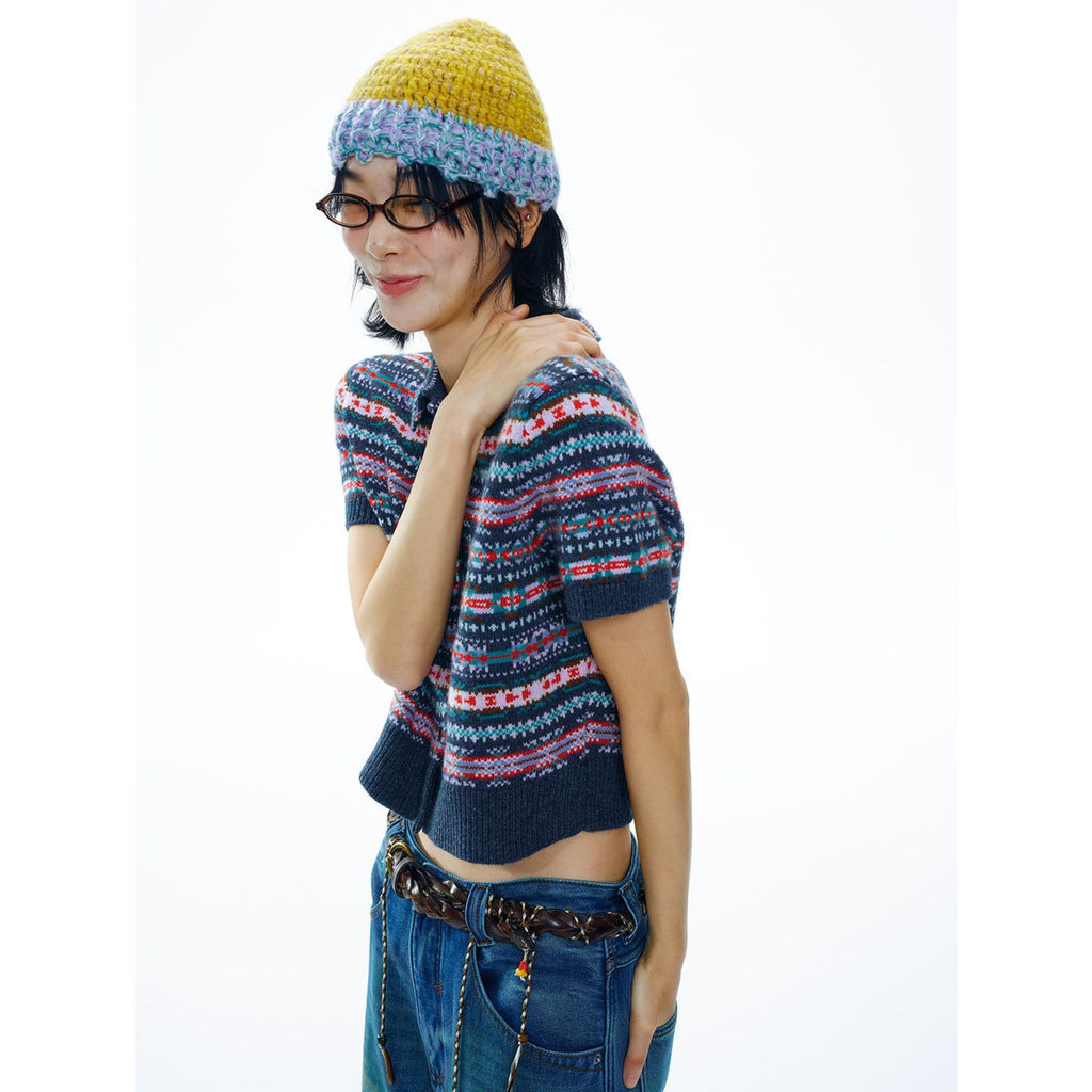 Crochet Colorful Unisex Knit Hat
