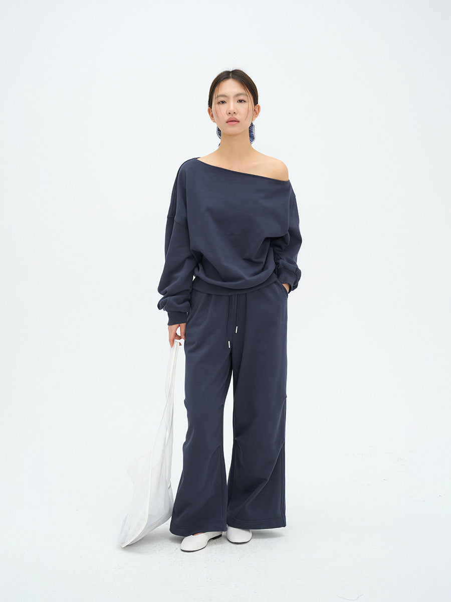 Super Baggy Elastic Hem Wide-Leg Sweatpants