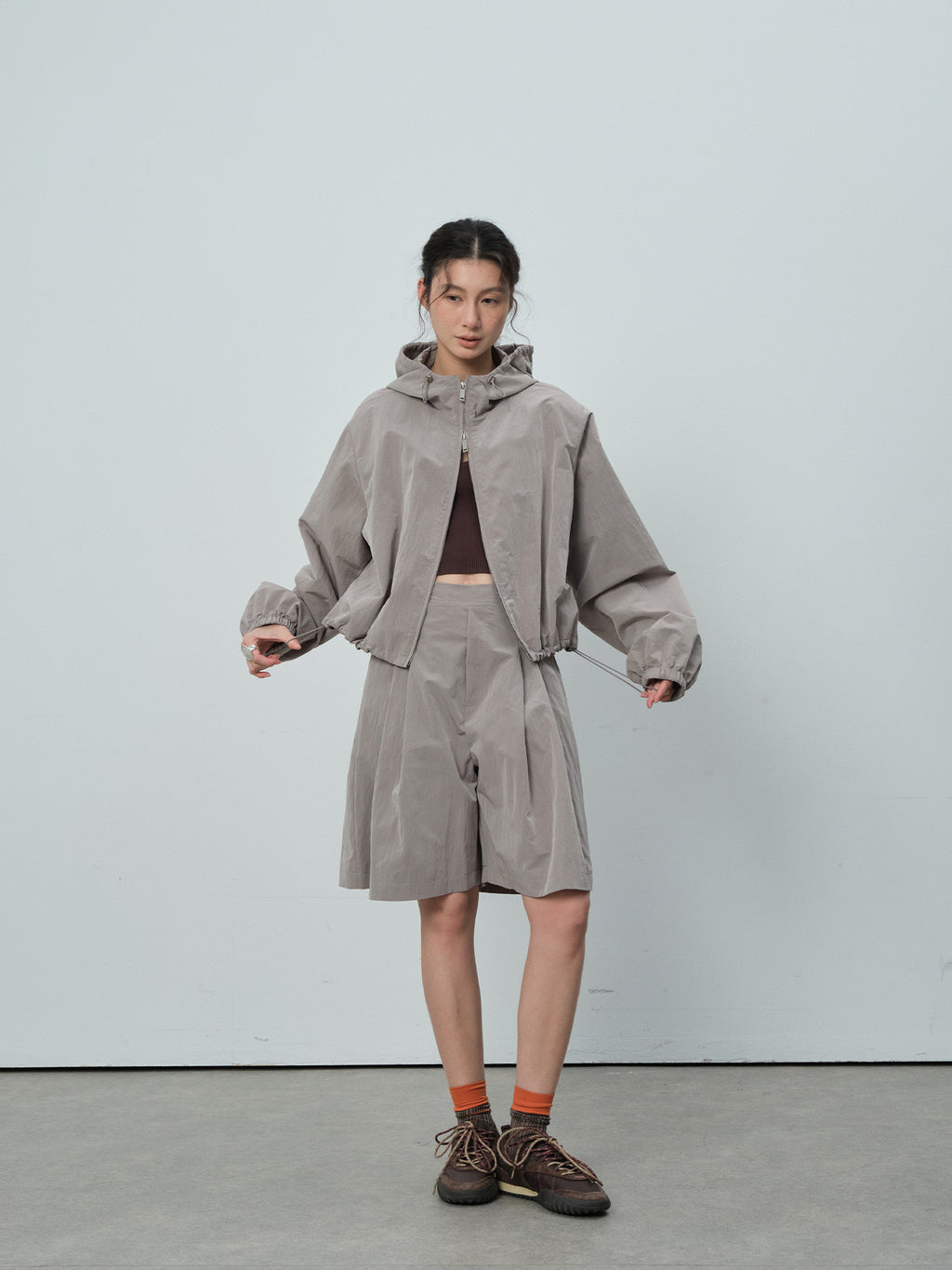 Functional Wide-Leg Shorts