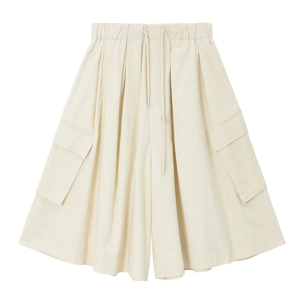 Corduroy Workwear Fit Comfortable Midi Skirt Pants